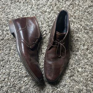 Johnston & Murphy Brown Leather Chukka Boots Men’s Size 9M Lace Up Dress Casual